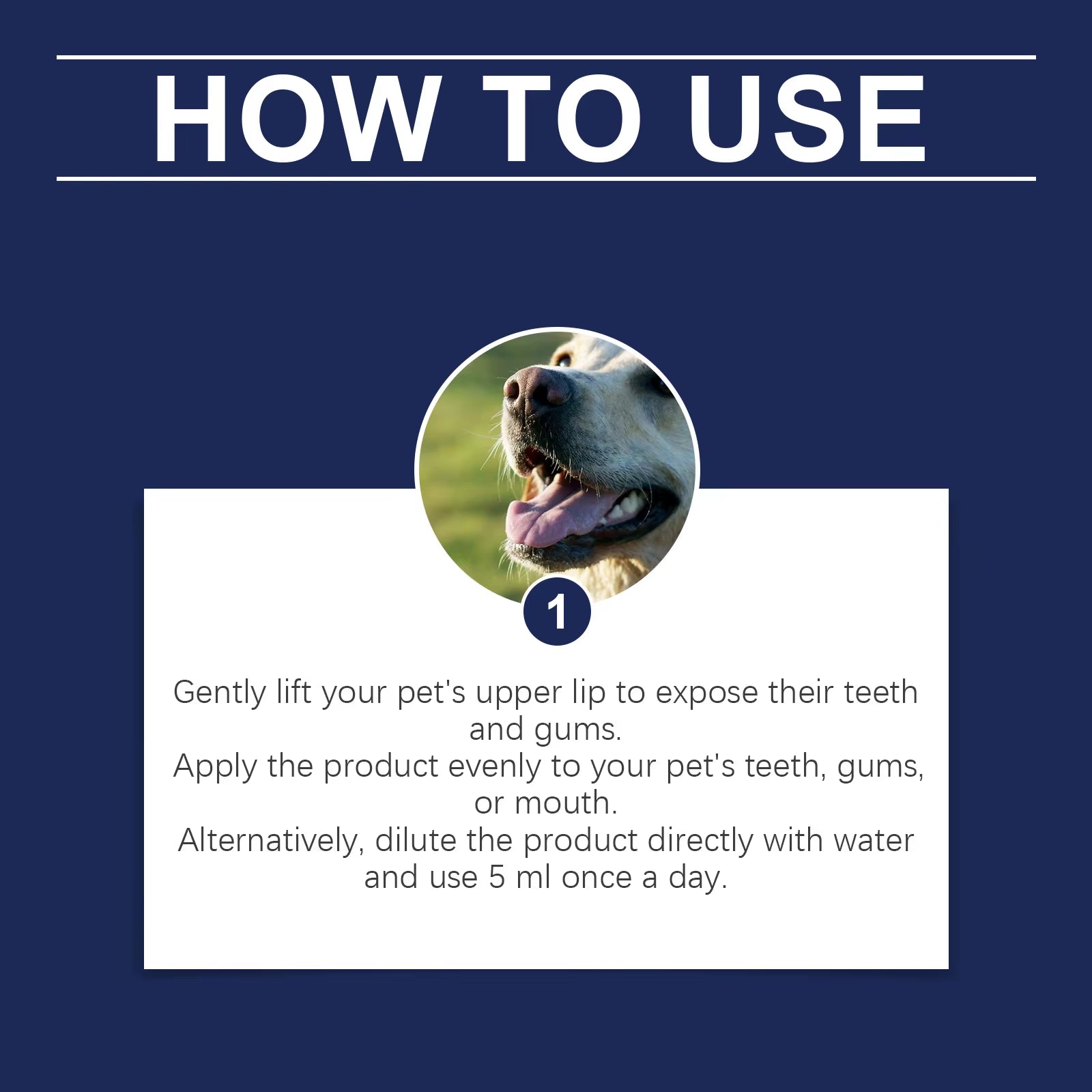 Pet Oral Care Solution Effectively Reducing Plaque and Plaque Accumulation Prevent Bad Breath Promote Gum Health Pet Oral Cleane