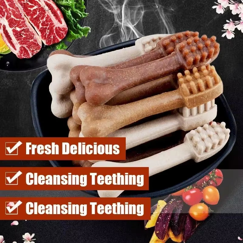 New Dog Bruxism Stick Toothbrush Bone Shape Fresh Natural Nutrition Healthy Adult Dogs Puppy Training Rewards Pet Food Snacks