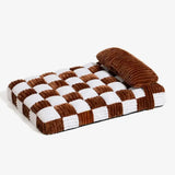 Handmade Plush Square Orthopedic Support with Pillow Large and Small Dog Beds Warm and Soft Dog Comfort Pads Pet Mattresses