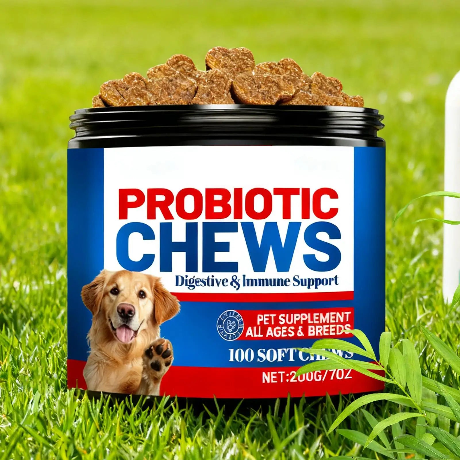 Dog Gut Health Supplement Soft Healthy Treats 200G Small Dog Itchy Skin Relief Tablets for after Meal Seasonal Changes Food