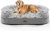 3.7 Inch Thickened Orthopedic Dog Beds for Extra Large Dogs, Supportive Dog Sofa Bed with 28D Egg-Crate Foam, Removable