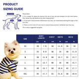 Summer Polo Shirt for Dogs Puppy Clothes Bichon Frise Chihuahua Stripe Dog Sweatshirt Dog Cooling Vest for Small and Medium Dogs