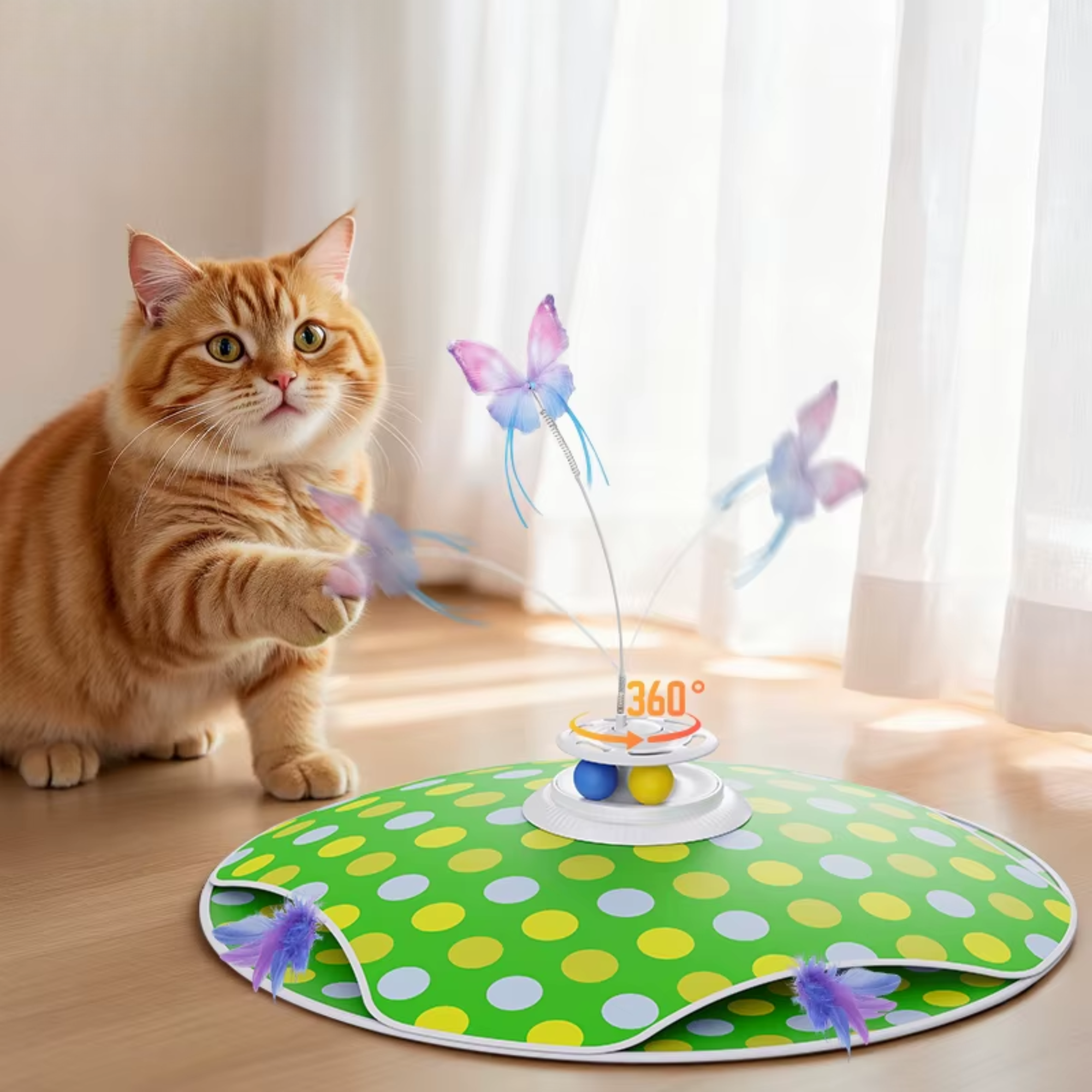 3-in-1 Interactive Cat Toy