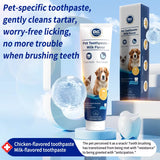 120G Milk Flavor Pet Toothpaste - Remove Tartar, Clean Teeth, Freshen Breath, Reduce Plaque for Pets